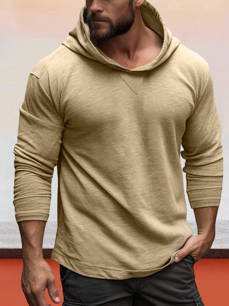 Lightweigt 100% Cotton Hooded Top