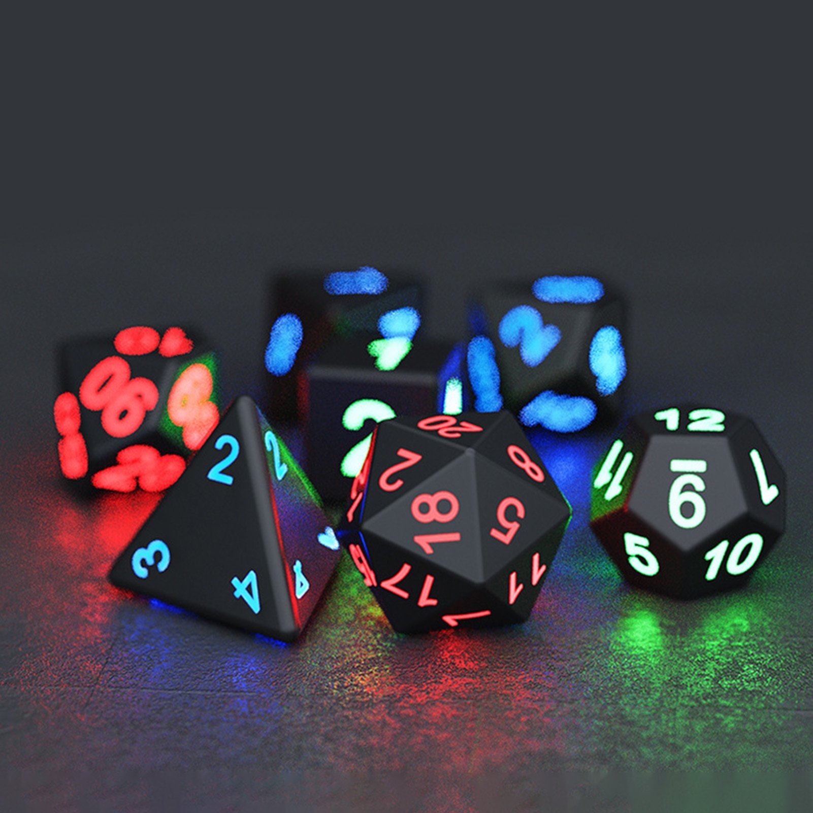 DND Dice Rechargeable with Charging Box7 PCS