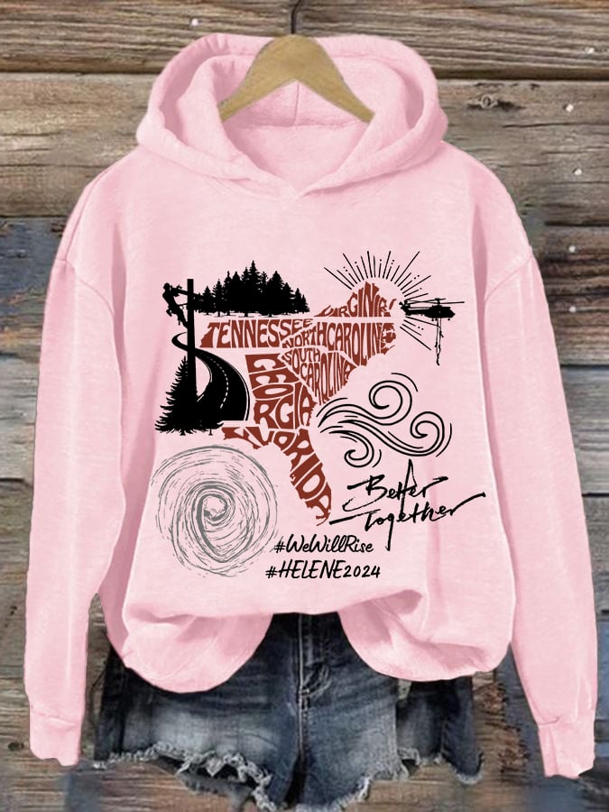Women's Hurricane Helen Disaster Relief Printed Sweatshirt