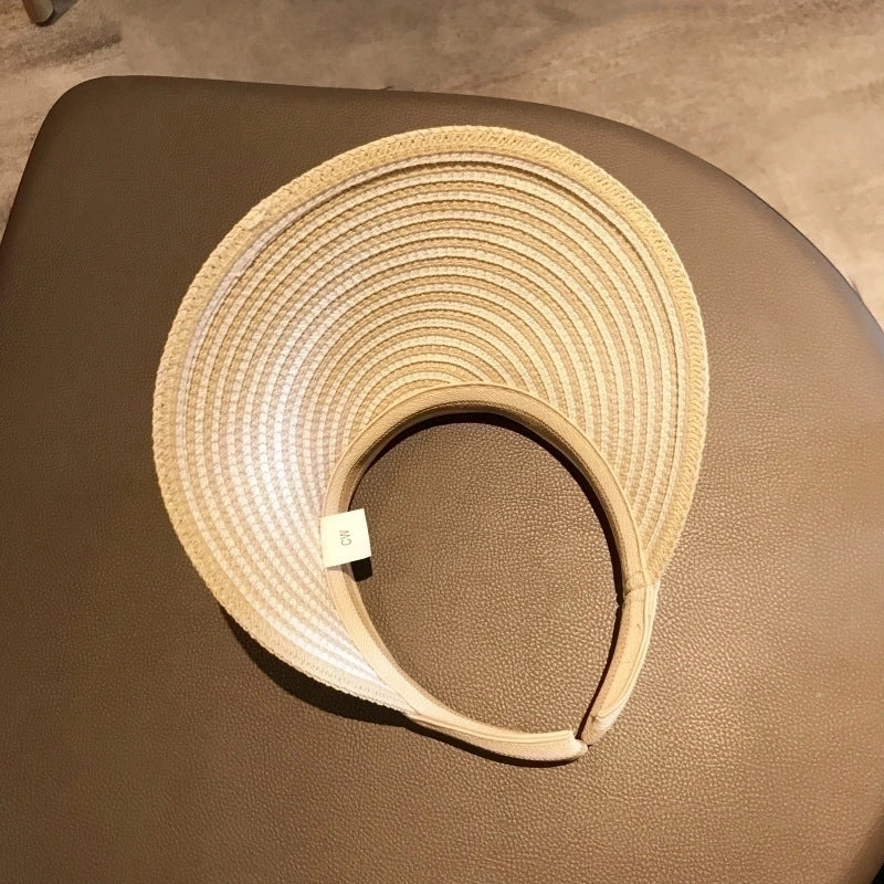 Women's Minimalist Color Block Flat Eaves Sun Hat