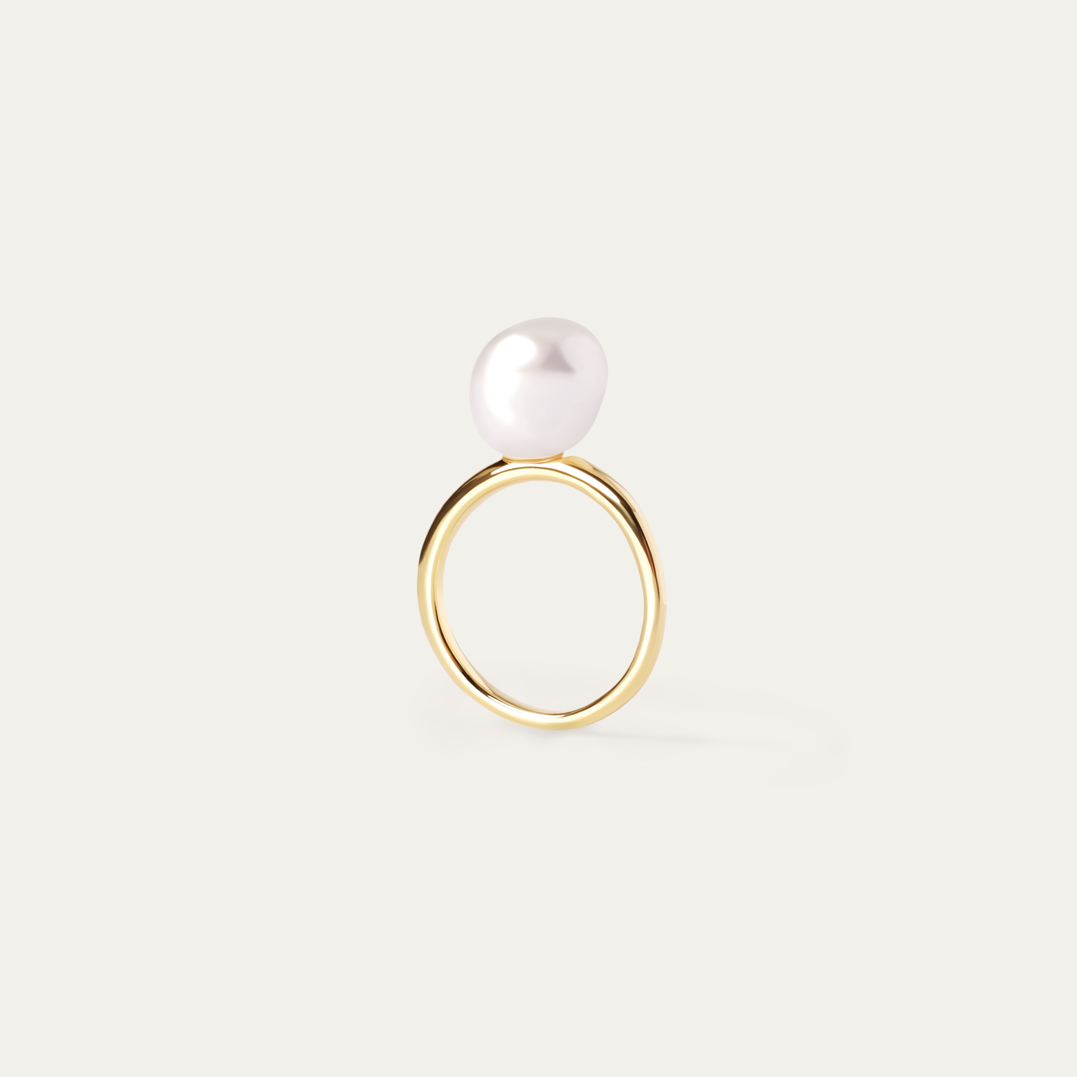 Tali Pearl Ring (18K Gold Vermeil. Size 5)