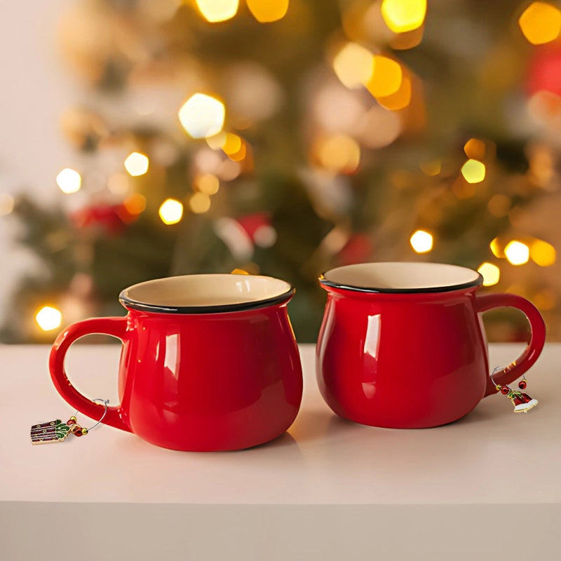 Christmas Minimalist Classic Style Christmas Tree Wreath Bell Iron Holiday Festival Wine Cup Ring Tableware