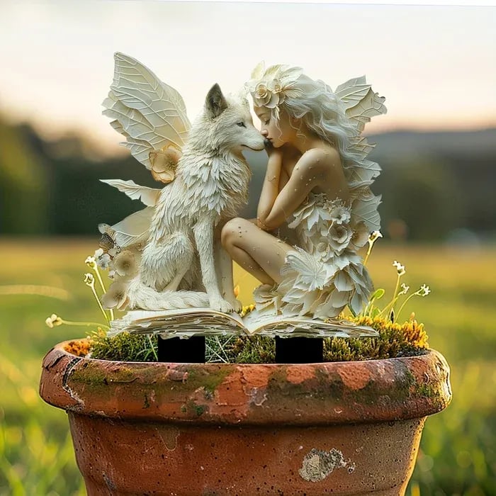 🧝Bohemian Fairy Flower Pot Decoration