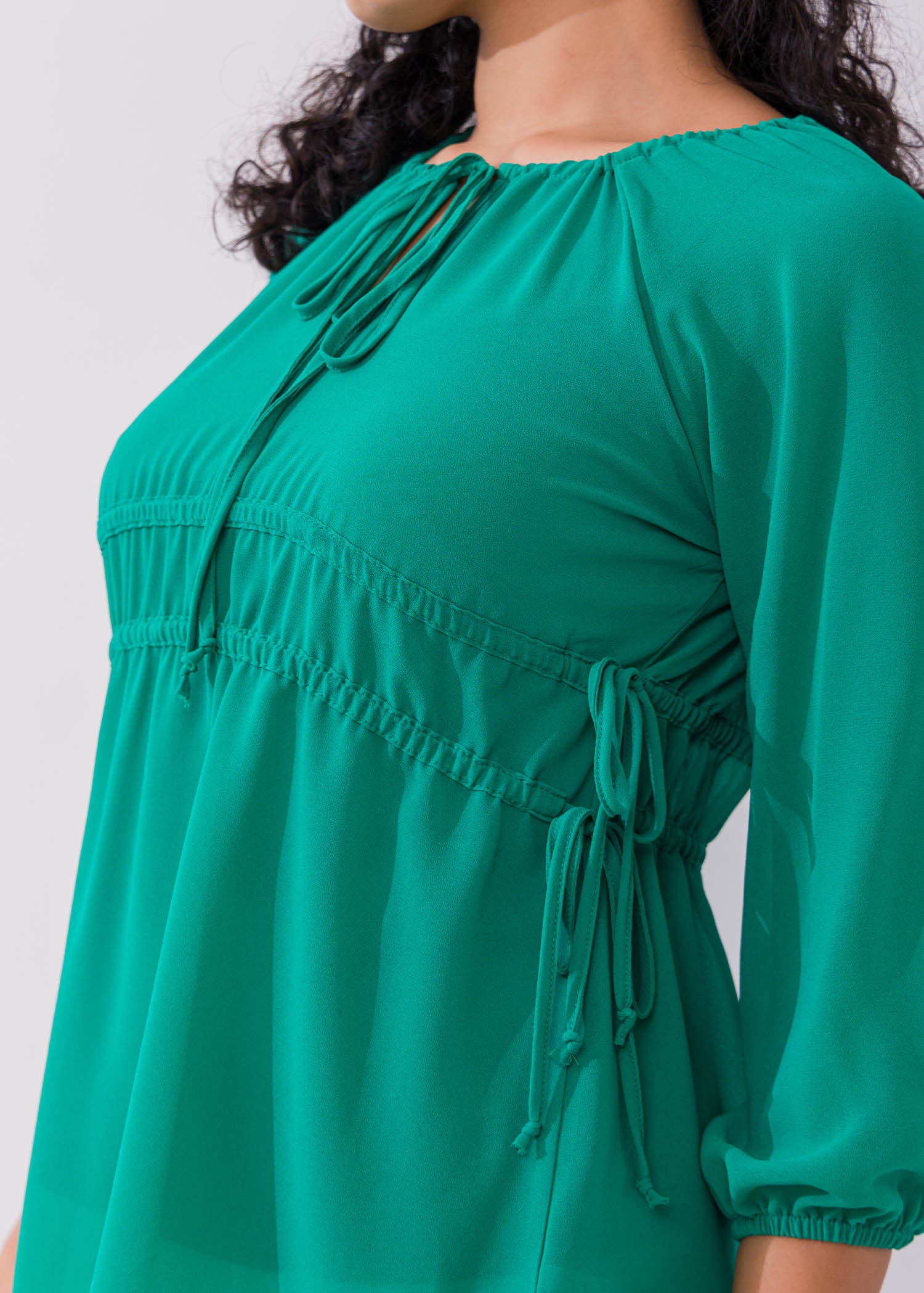 Draw Cord Detailed Blouse