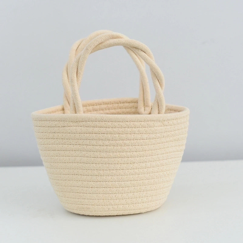 Women's Small Summer Straw Vacation Straw Bag