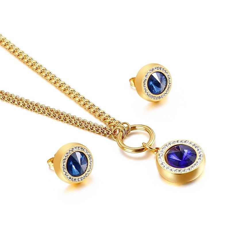 Titanium Steel 18K Gold Plated Fashion Plating Heart Titanium Steel
