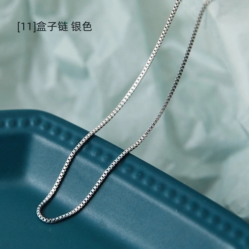 Fashion Geometric 304 Stainless Steel 18K Gold Plated Chain Stainless Steel Necklaces
