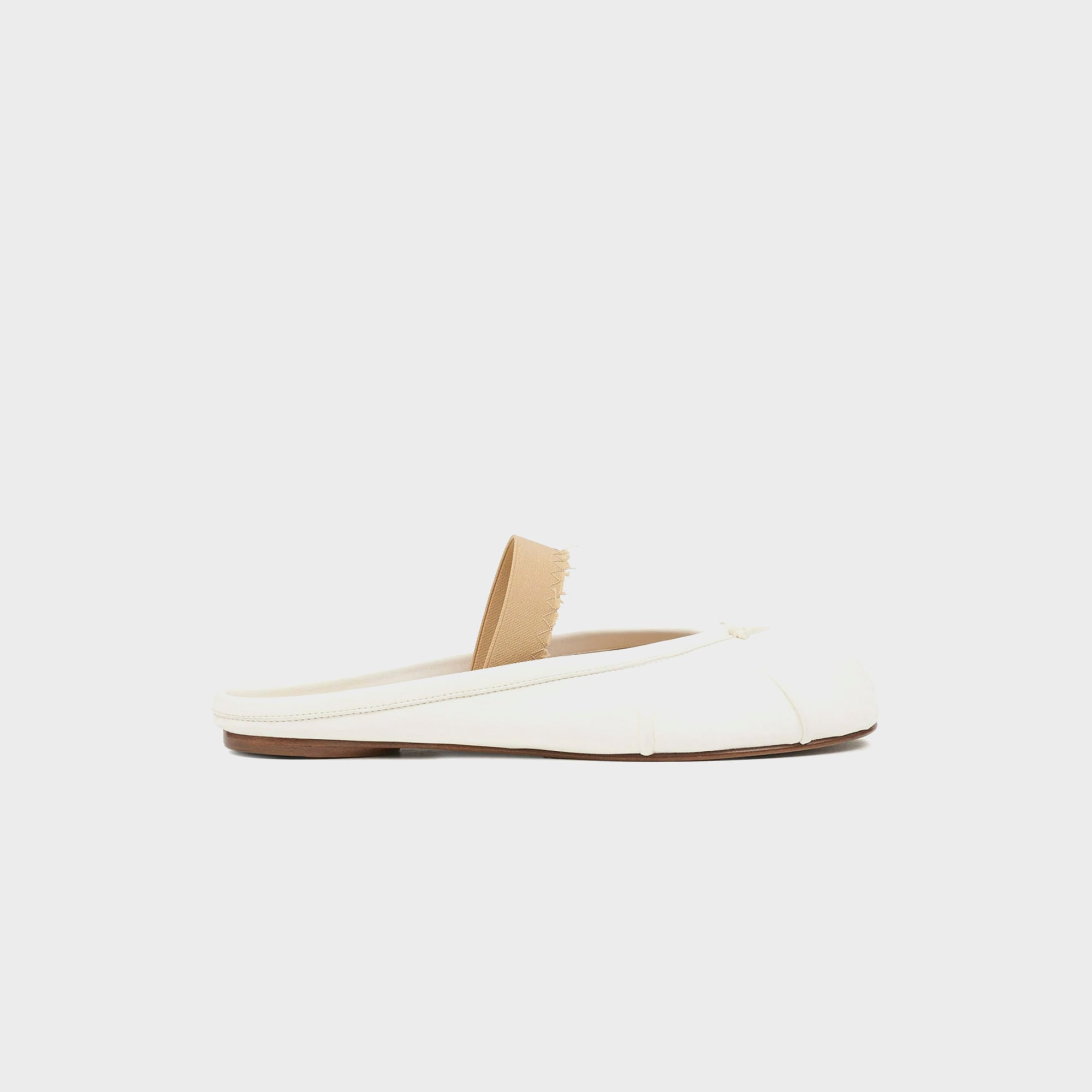 Maison Margiela Tabi Ballerina Mule Elastic Band - White
