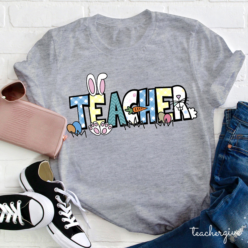 Happy Easter Bunny Teacher T-Shirt