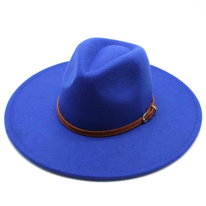 British Style Hat Harajuku Style 9.5cm Large Edge Woolen Top Hat For Men And Women Warm Jazz Hat For Autumn And Winter