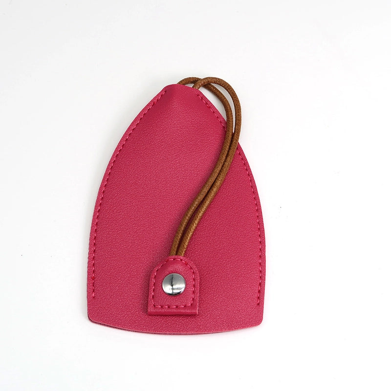 Unisex Solid Color Pu Leather Buckle Card Holders