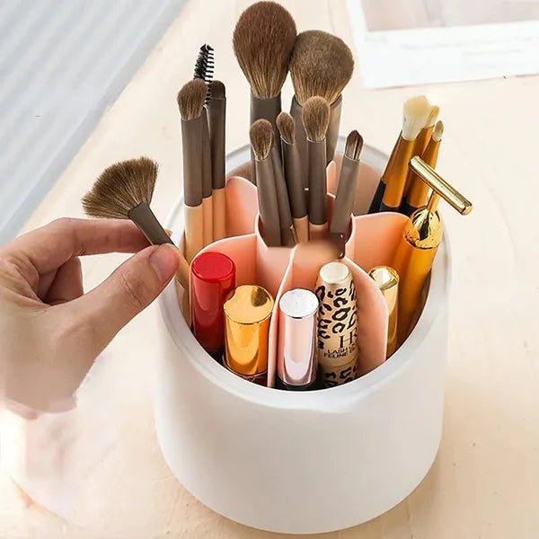 360° Rotating Base Makeup Brush Holder