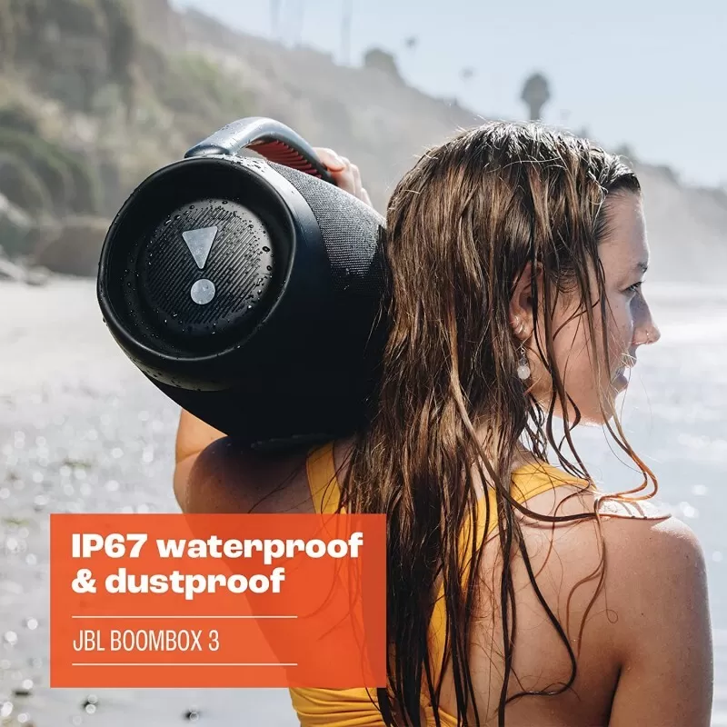 Last Day Clearance Sale Only $39.98-JBL Boombox 3 Wireless Bluetooth Streaming Portable Speaker,IP67 Dustproof and Waterproof