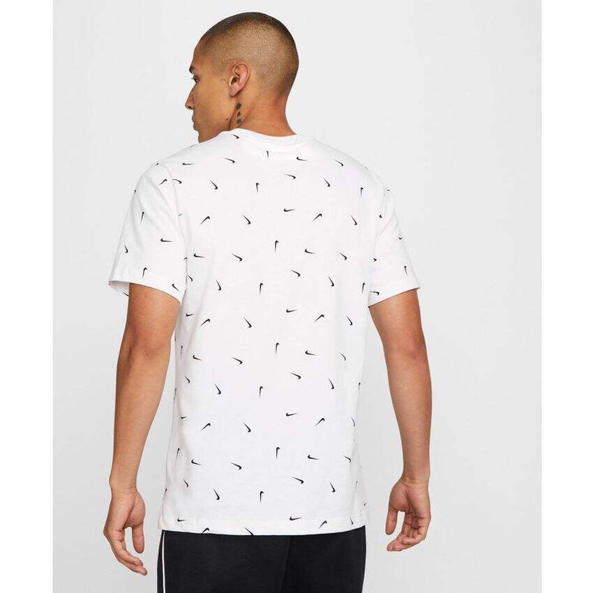 Wxl-Camiseta Hombre Nike Sportswear Swoosh Allover Print-Blanco