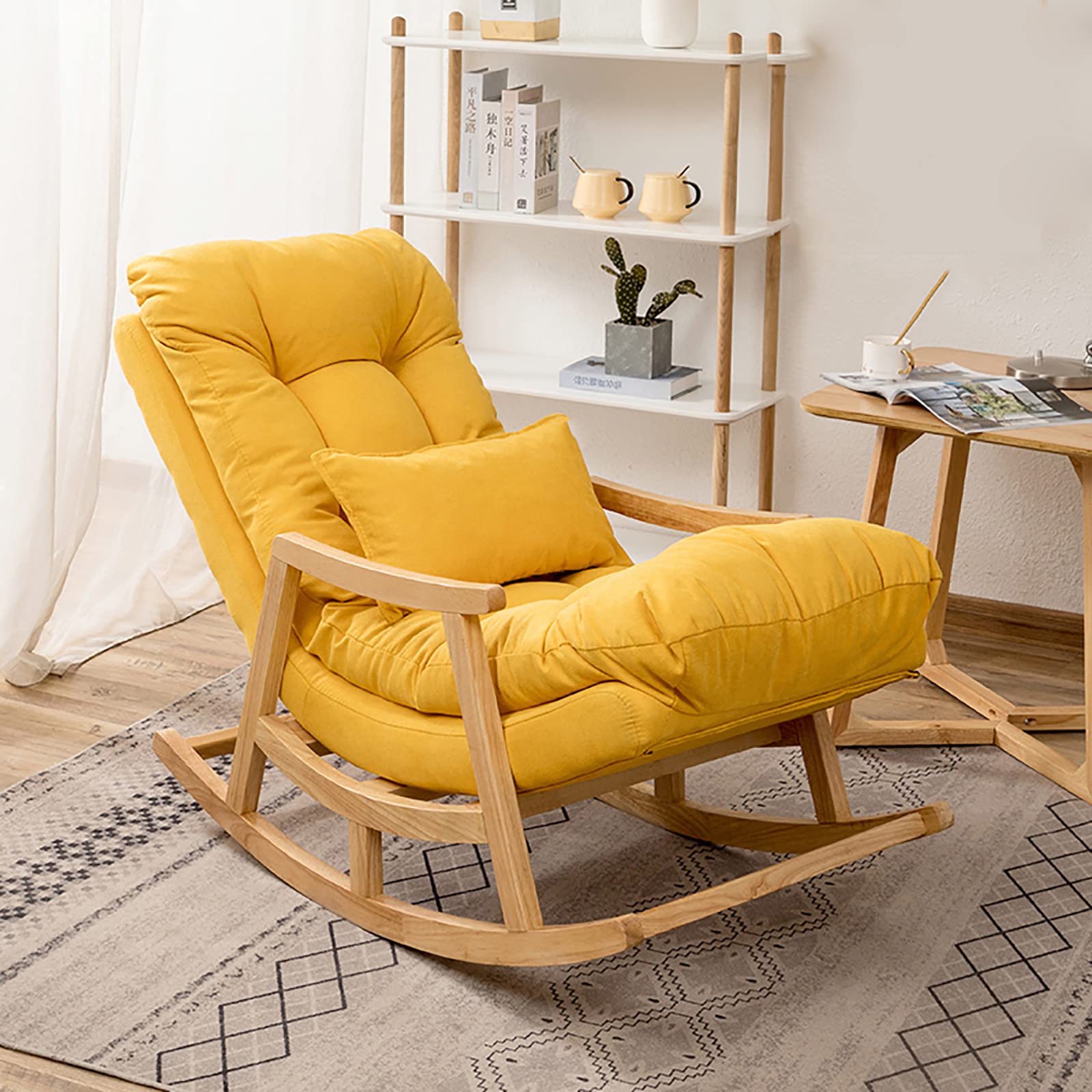 【Special offer🎉Buy 1 get 1 free】Solid Wood Reclining Rocking Chair with Cushion