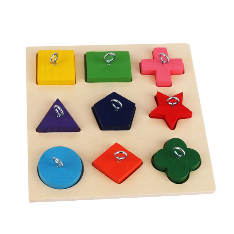 Colorful Wooden Block Bird Toy