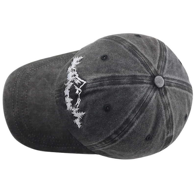 Men's Retro Mountain Solid Color Curved Eaves Baseball Cap