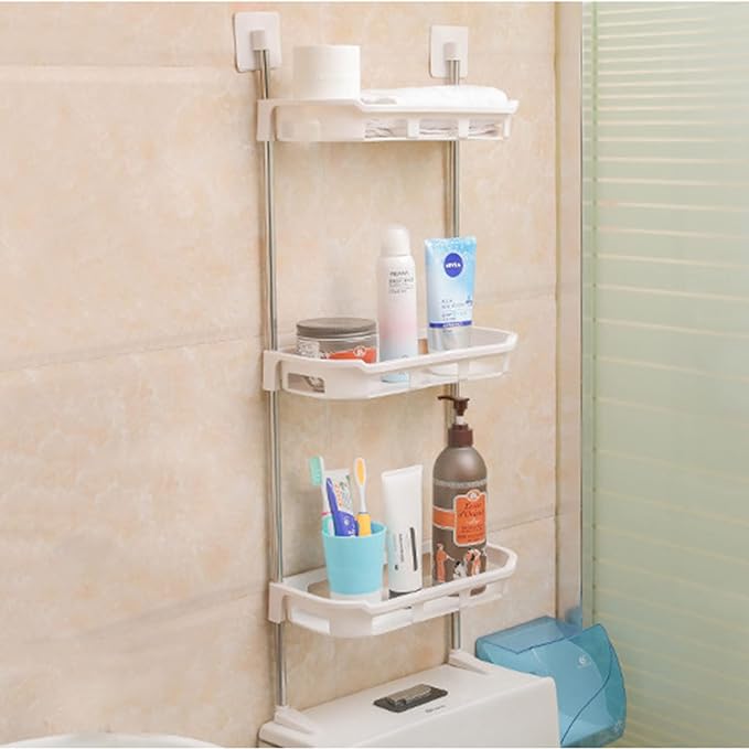 Toilet Shelf Three Layer. 3 tier Wall Mounted Toilet Storage Shelf