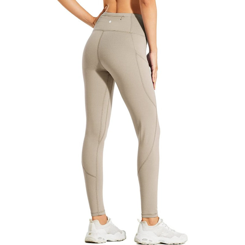 Women's Fleece Lined Leggings Water Resistant Thermal Winter Pants Hiking Yoga Running Tights High Waisted