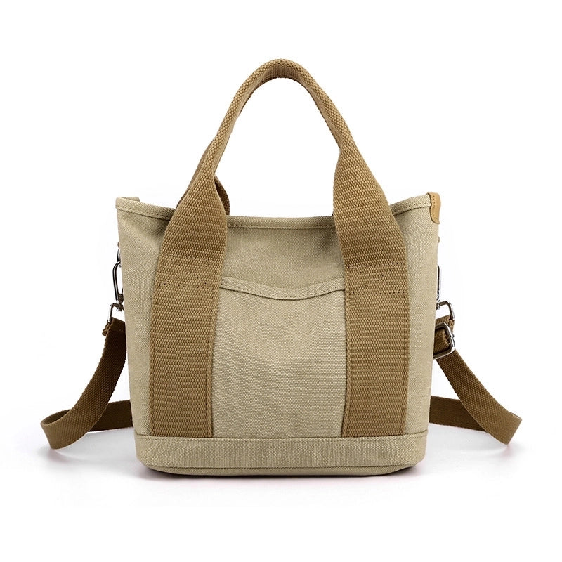 Women's Medium All Seasons Canvas Vintage Style Handbag Tote Bag