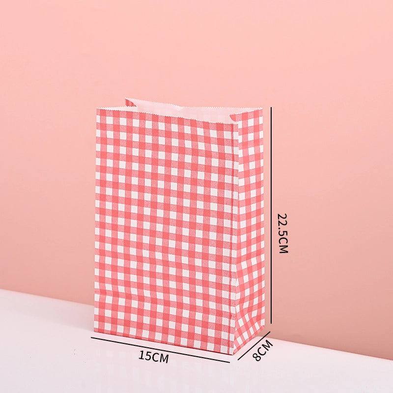 Thickened Food Kraft Paper Bag Customized Square Bottom Bag Baking Takeaway And Film Anti-oil Storage Packaging Bag