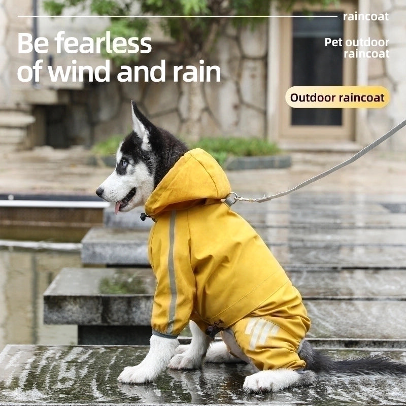New Pullable Large. Medium And Small Dog Pet Rainy Day Out Clothes