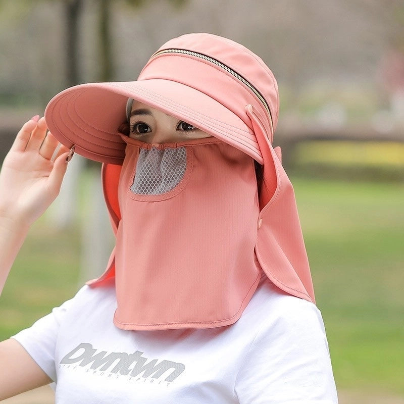 Women's Minimalist Solid Color Big Eaves Sun Hat