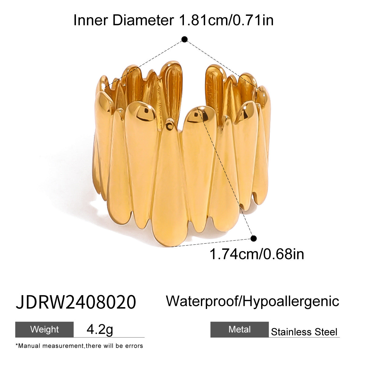 Jie Ding Stainless Steel Rhinestone Ring Titanium Steel Jewelry Hot Sale Female Ring