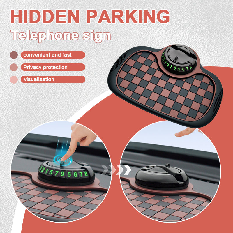 Multifunctionele Auto Telefoonhouder met Antislip Dashboardmat