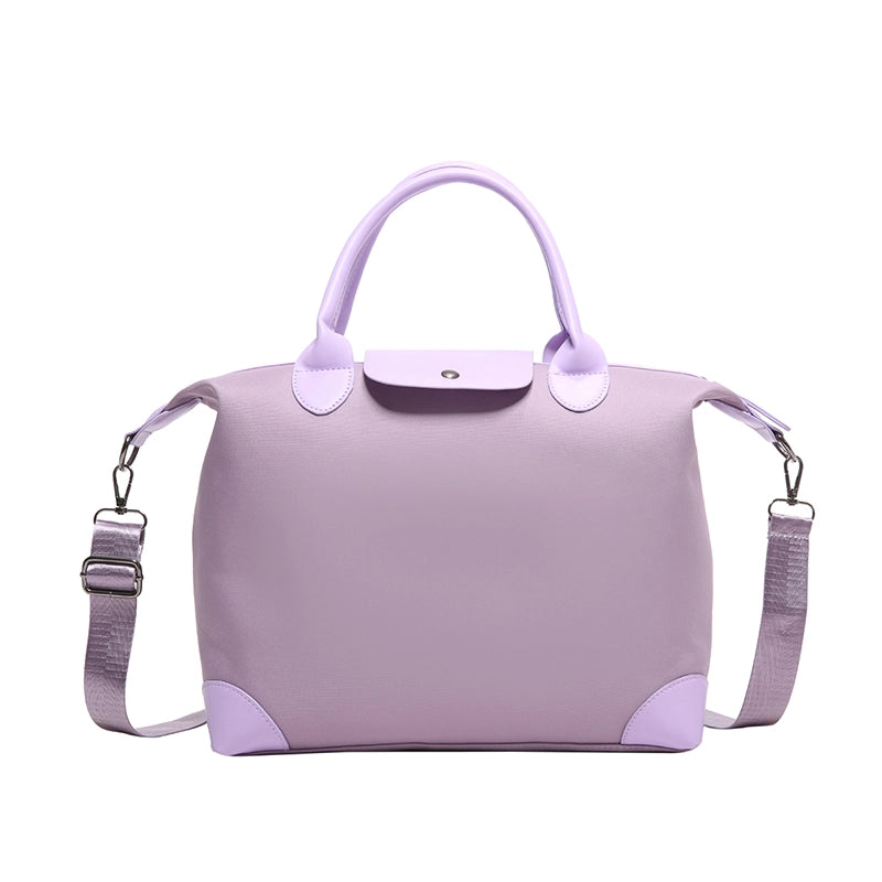 Women's Large Pu Leather Solid Color Basic Classic Style Square Zipper Travel Bag