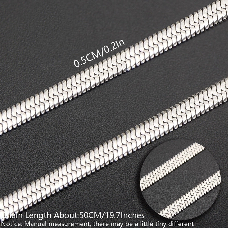 Minimalist Solid Color 304 Stainless Steel White Gold Plated Gold Plated Chain Necklace