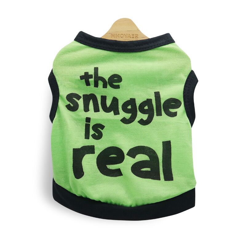 Snuggle Is Real Printed Dog Cat Vest