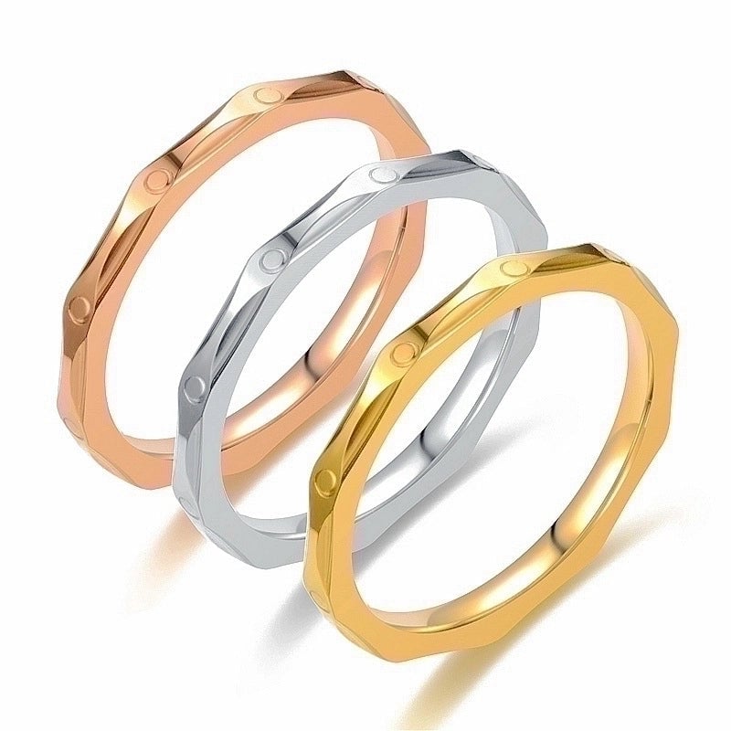 Rhombus Stainless Steel 18K Gold Plated