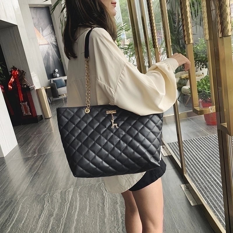 Women's Medium All Seasons Pu Leather Fashion Tote Bag