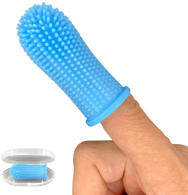 Explosions Dog Toothbrush Pet Finger Set Teeth Cleaning Care Toothbrush Dog Silicone Finger Brushing