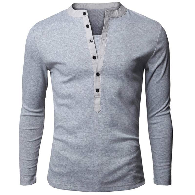 V-Neck Long Sleeve T-Shirt