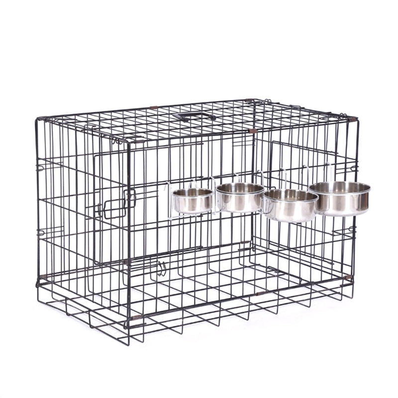 Stainless Steel Dog Food Bowl Cage