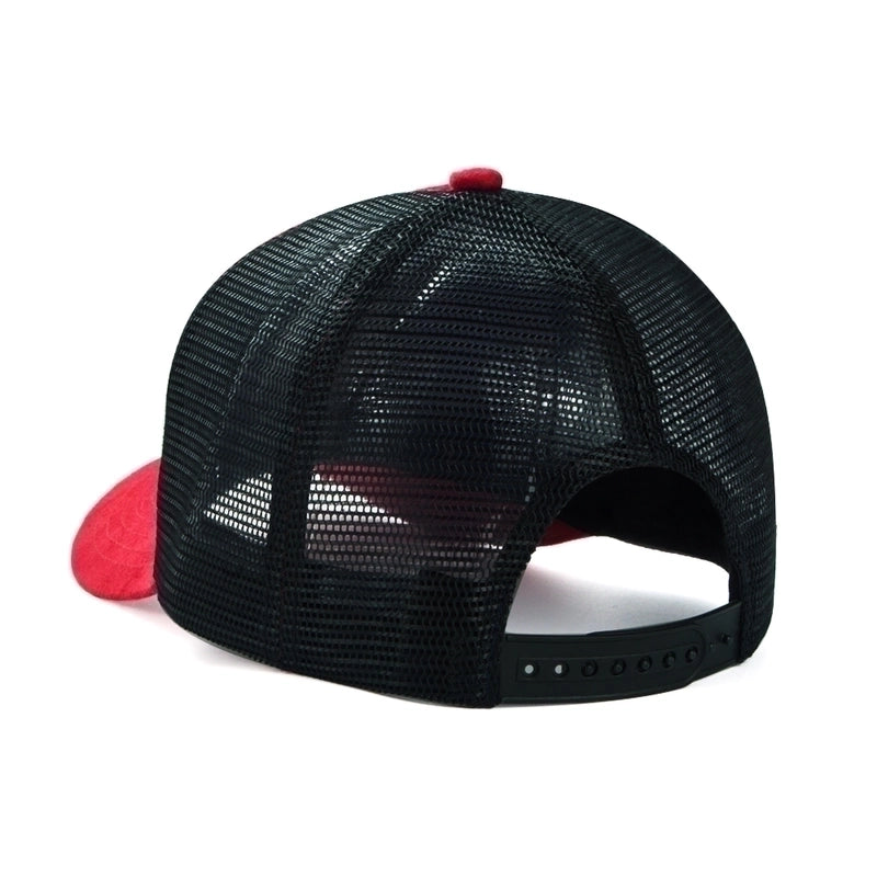 Unisex Minimalist Color Block Star Hollow Out Curved Eaves Baseball Cap