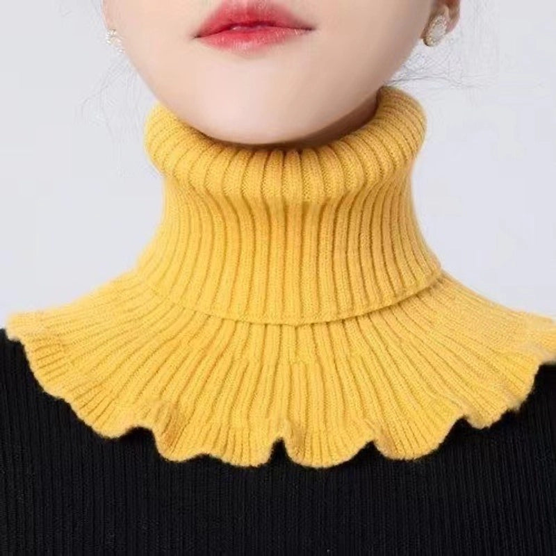 Unisex Cute Sweet Solid Color Knit Scarf