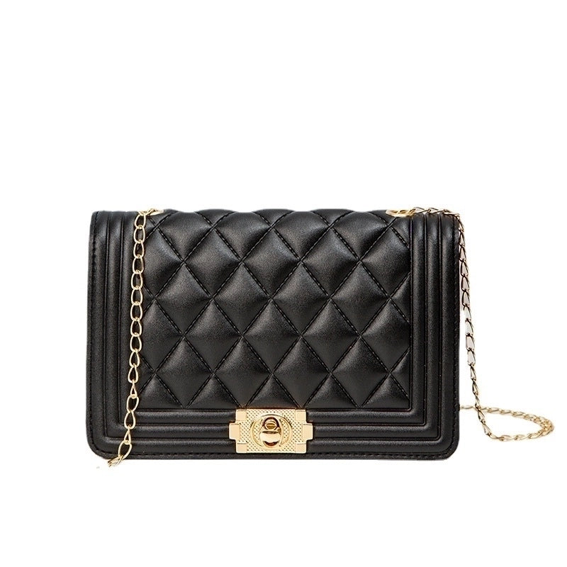 Fashion Classic Embroidered Women's Simple Shoulder Small Square Bag