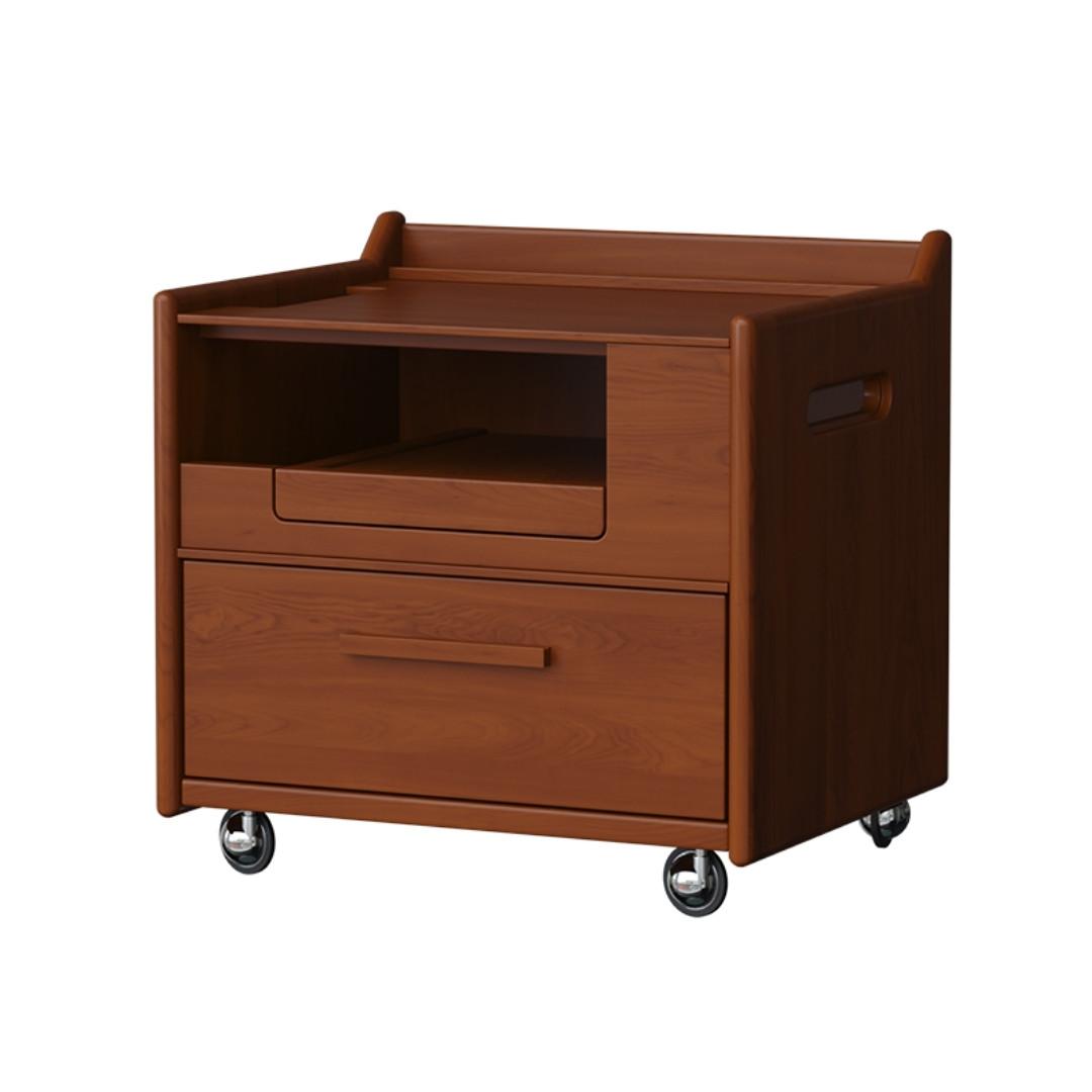 Eric Solid Wood Multi-functional Nightstand
