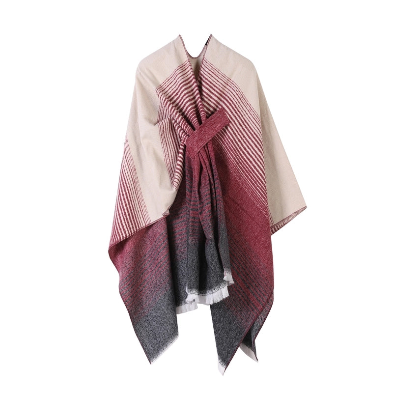 Shawl Women's Ethnic Style Yunnan Travel Wear Summer Sweet Knitted Cape In Stock