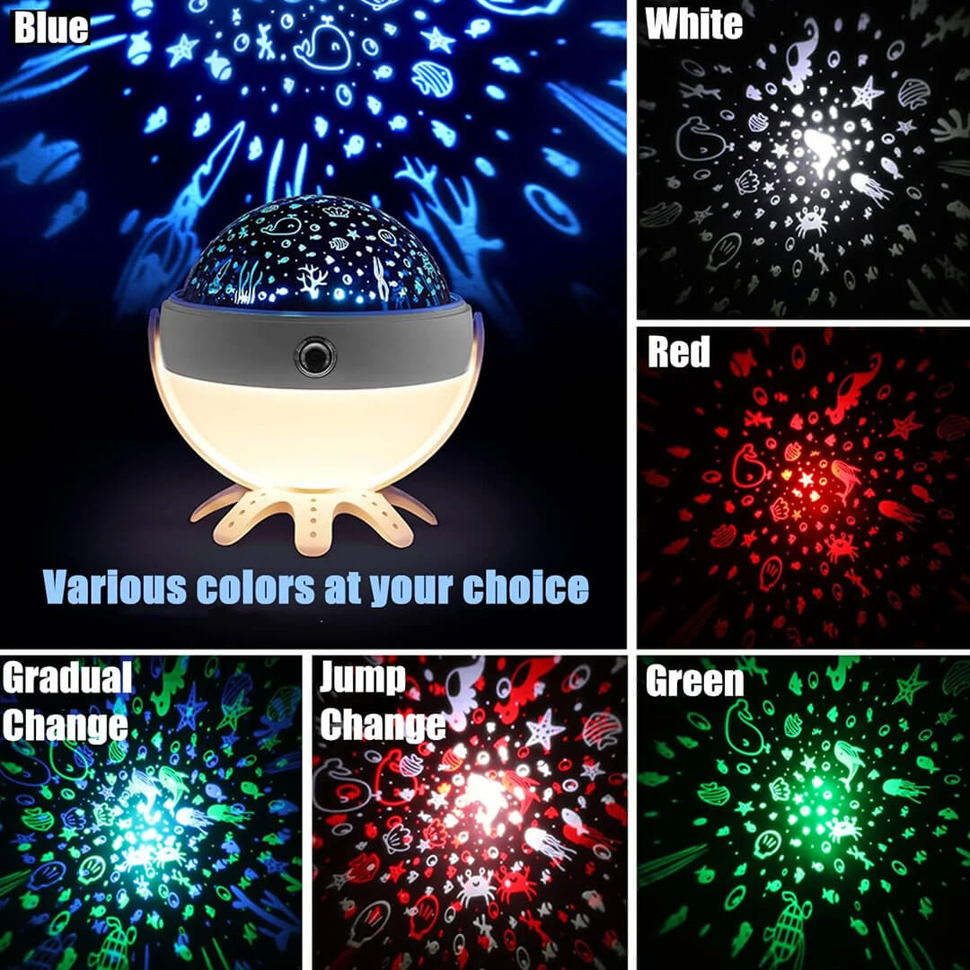 Octopus Galaxy Star Projector Lamp
