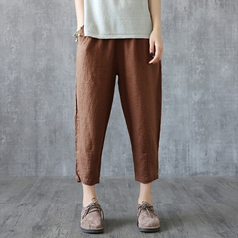 Vintage Loose Thin Fabric Cotton Harem Pants