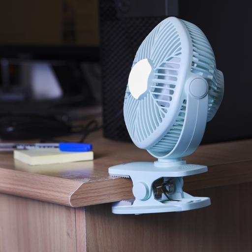 5 inch Rechargeable Powerful Table Fan With LED. Table Fan with Light