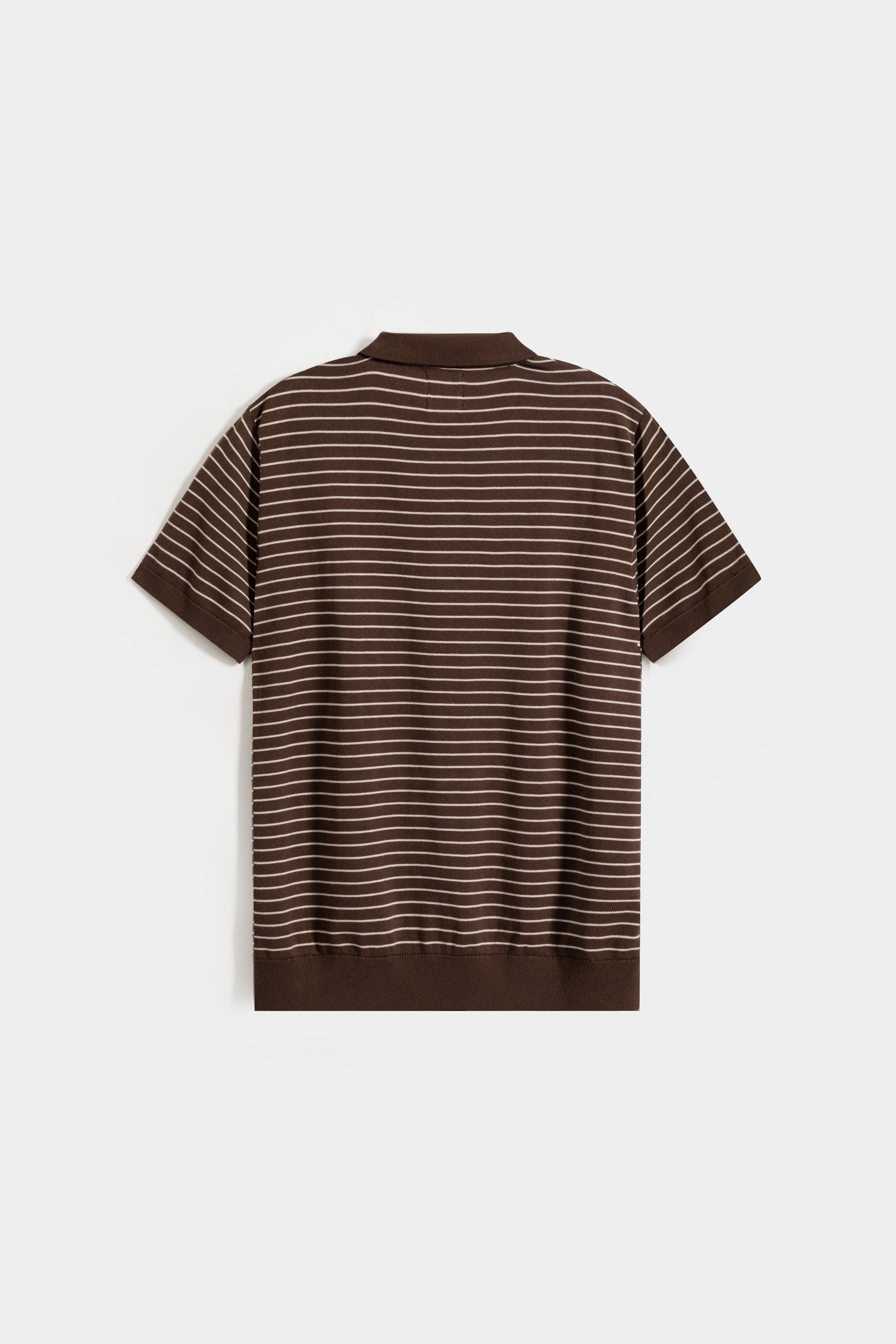 Knitted Striped Polo