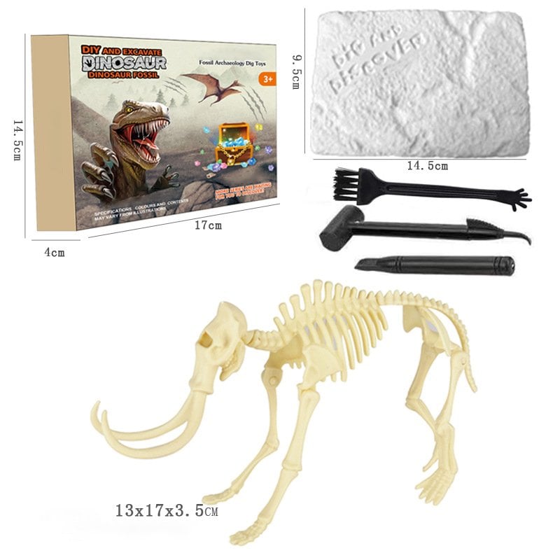 Great Educational Toy for Kids🎁2022 New Arrival Dinosaur Fossil Digging Kit - Get Three Tools For Free🔥