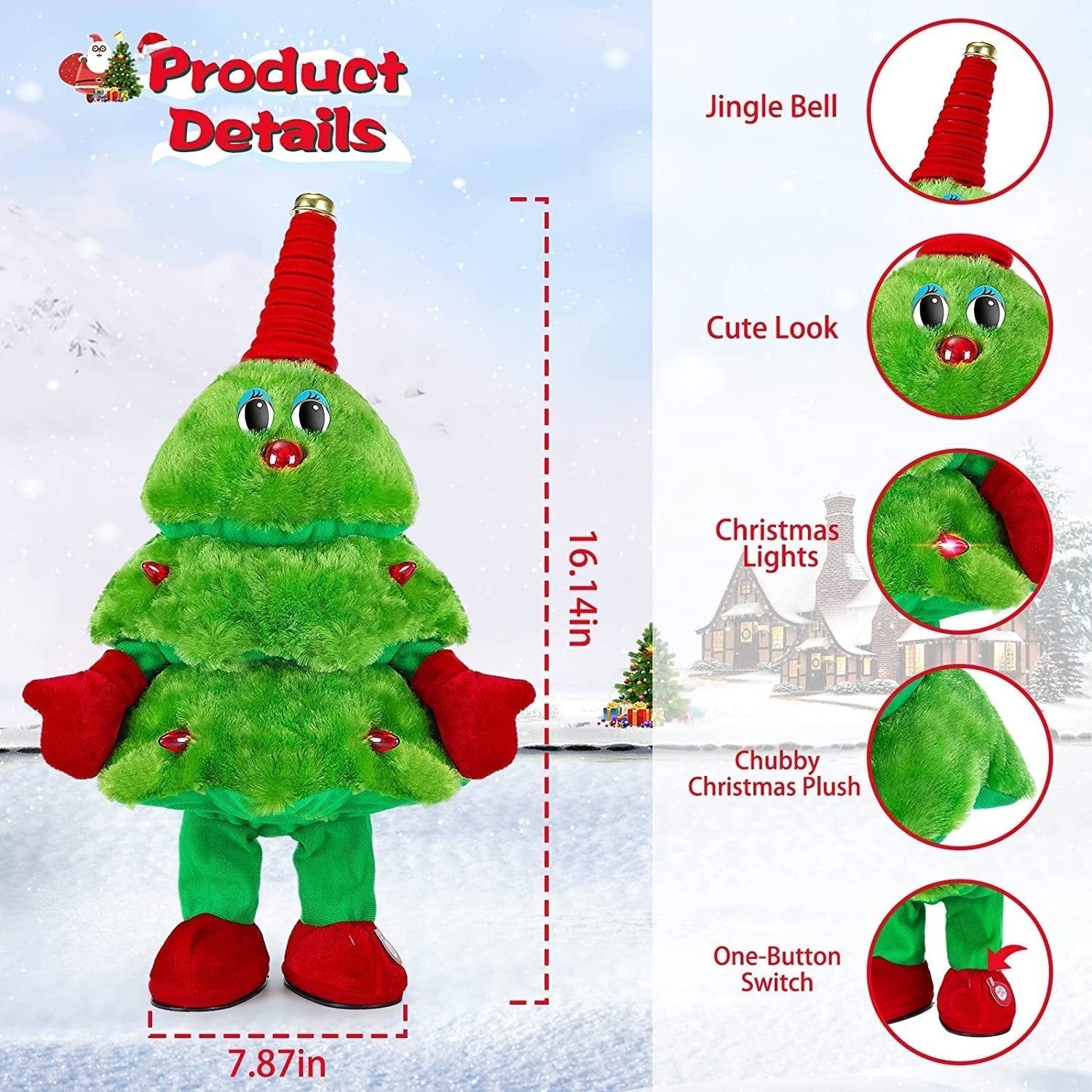 Sing and Dance Rock Christmas Tree Toy