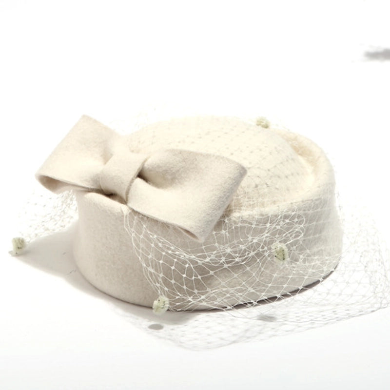 Women's Minimalist Solid Color Flowers Eaveless Fedora Hat