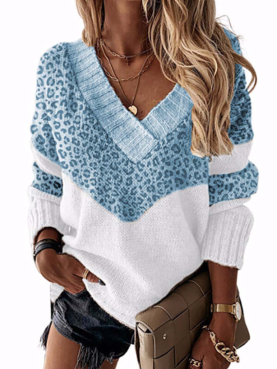 Knit  V Neck Sweater8 colors